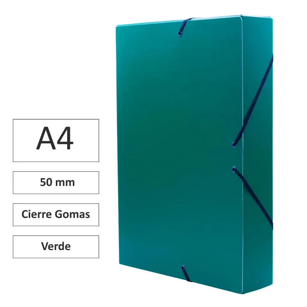 [180958] CARPETA PROYECTO CARTÓN 5cm VERDE
