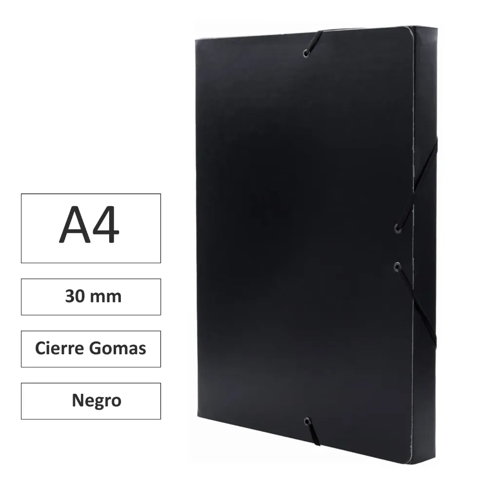 [180947] CARPETA PROYECTO CARTÓN 3cm NEGRO