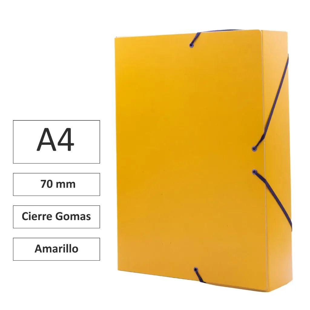 [181326] CARPETA PROYECTO CARTÓN 7cm AMARILLO