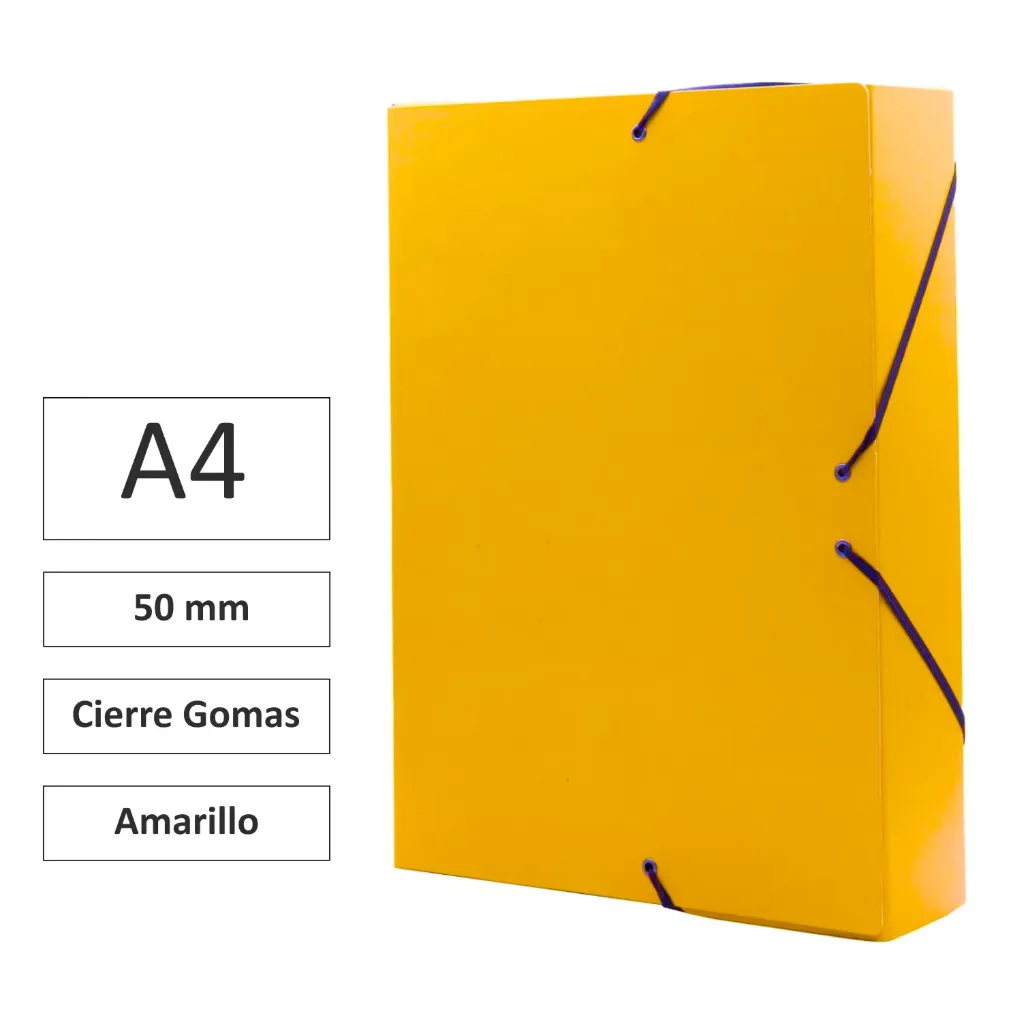 [180959] CARPETA PROYECTO CARTÓN 5cm AMARILLO