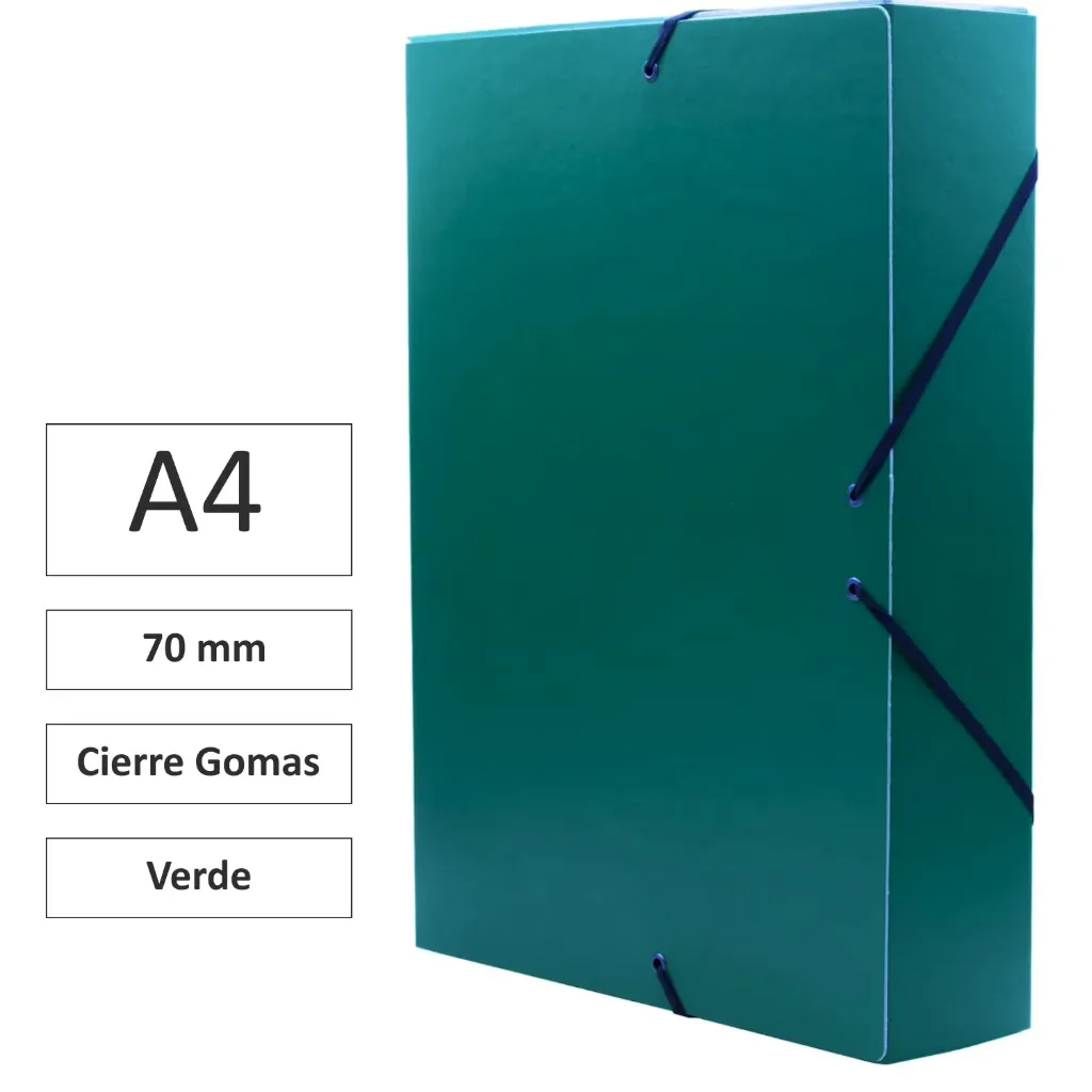 CARPETA PROYECTO CARTÓN 7cm VERDE
