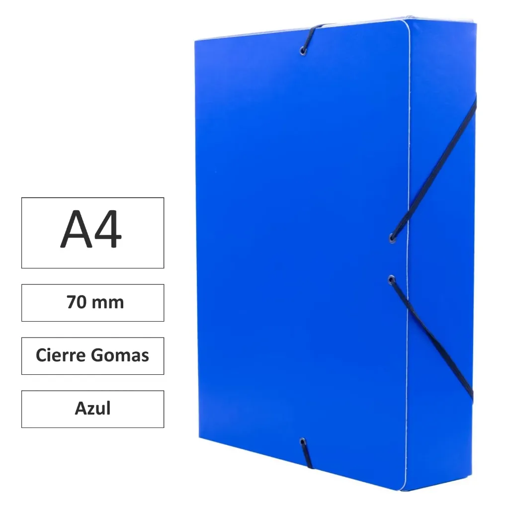 [181323] CARPETA PROYECTO CARTÓN 7cm AZUL