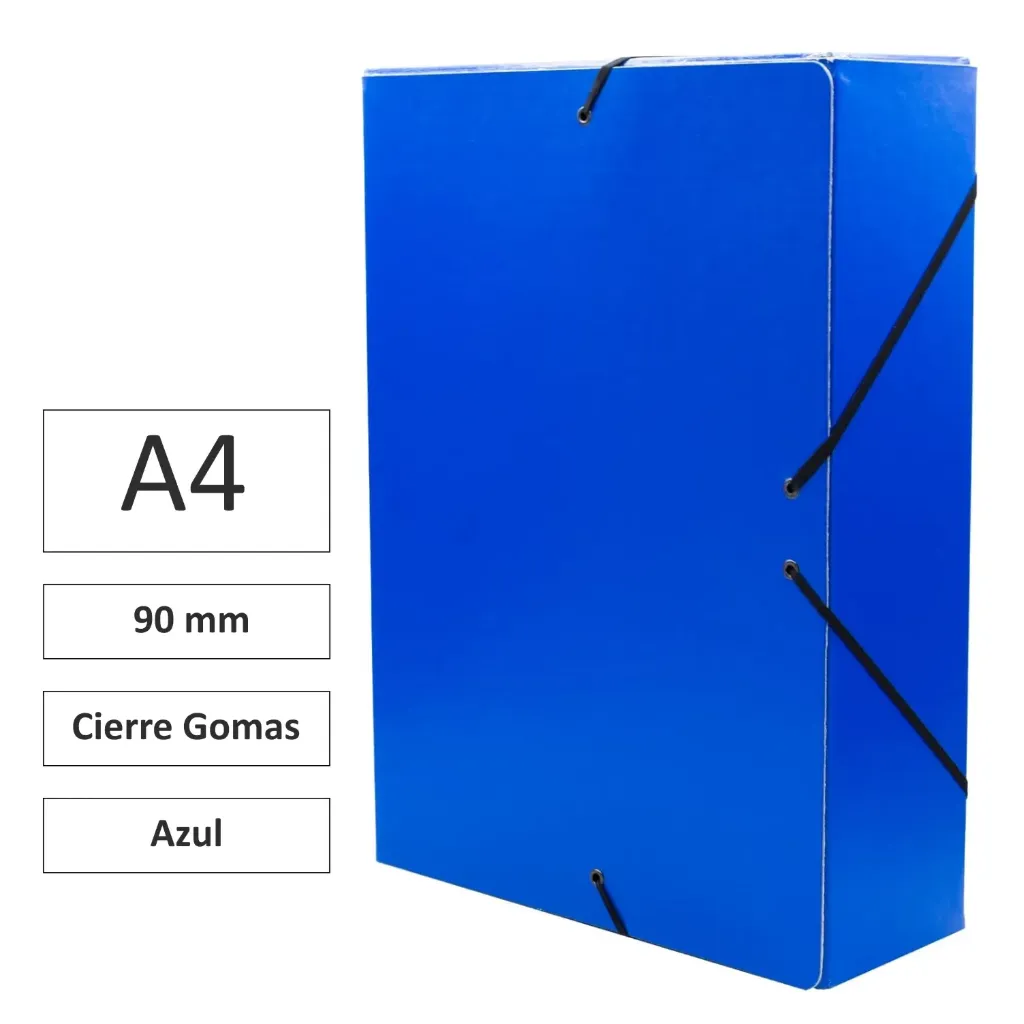 [180171] CARPETA PROYECTO CARTÓN 9cm AZUL