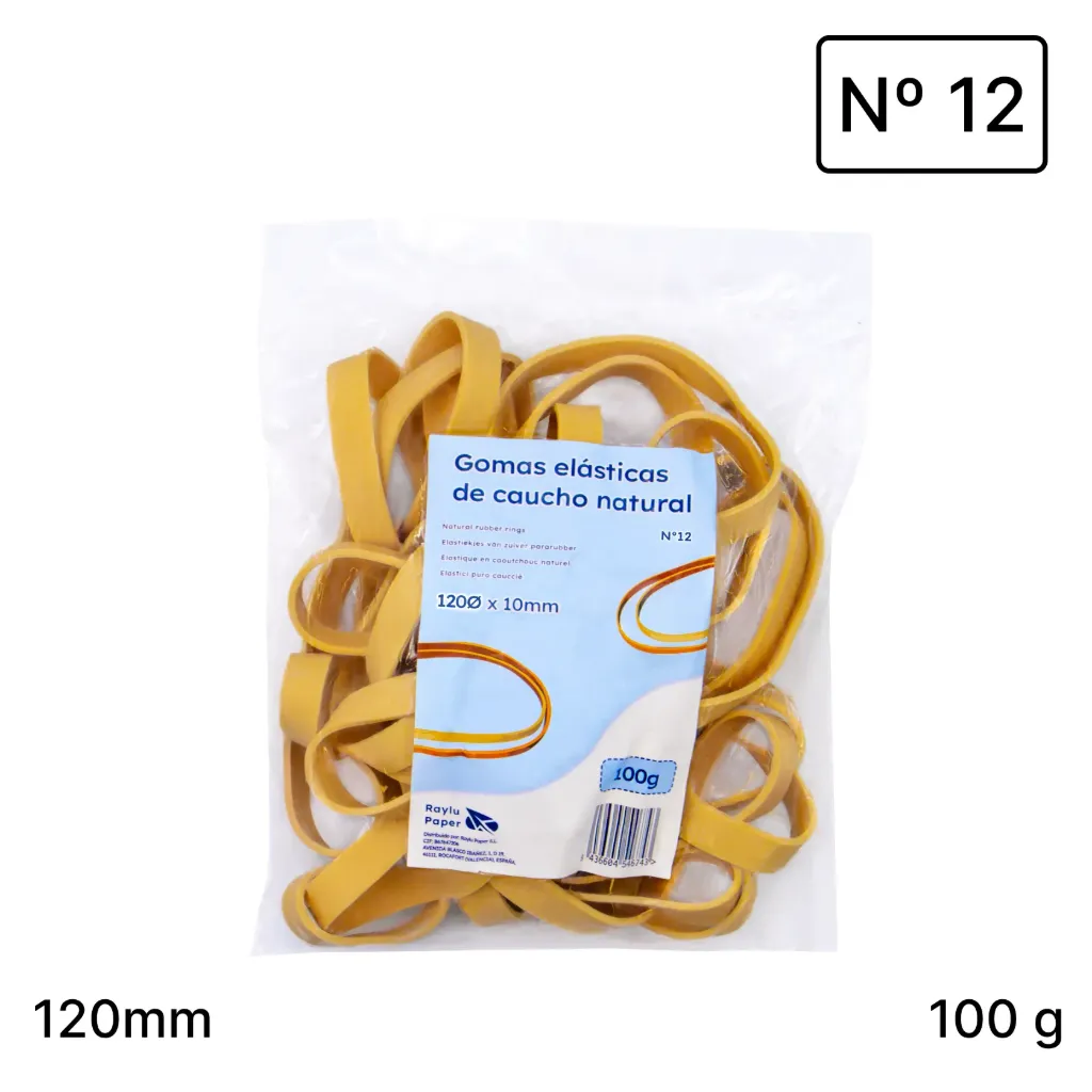GOMAS ELÁSTICAS Ø120x10mm BOLSA 100gr