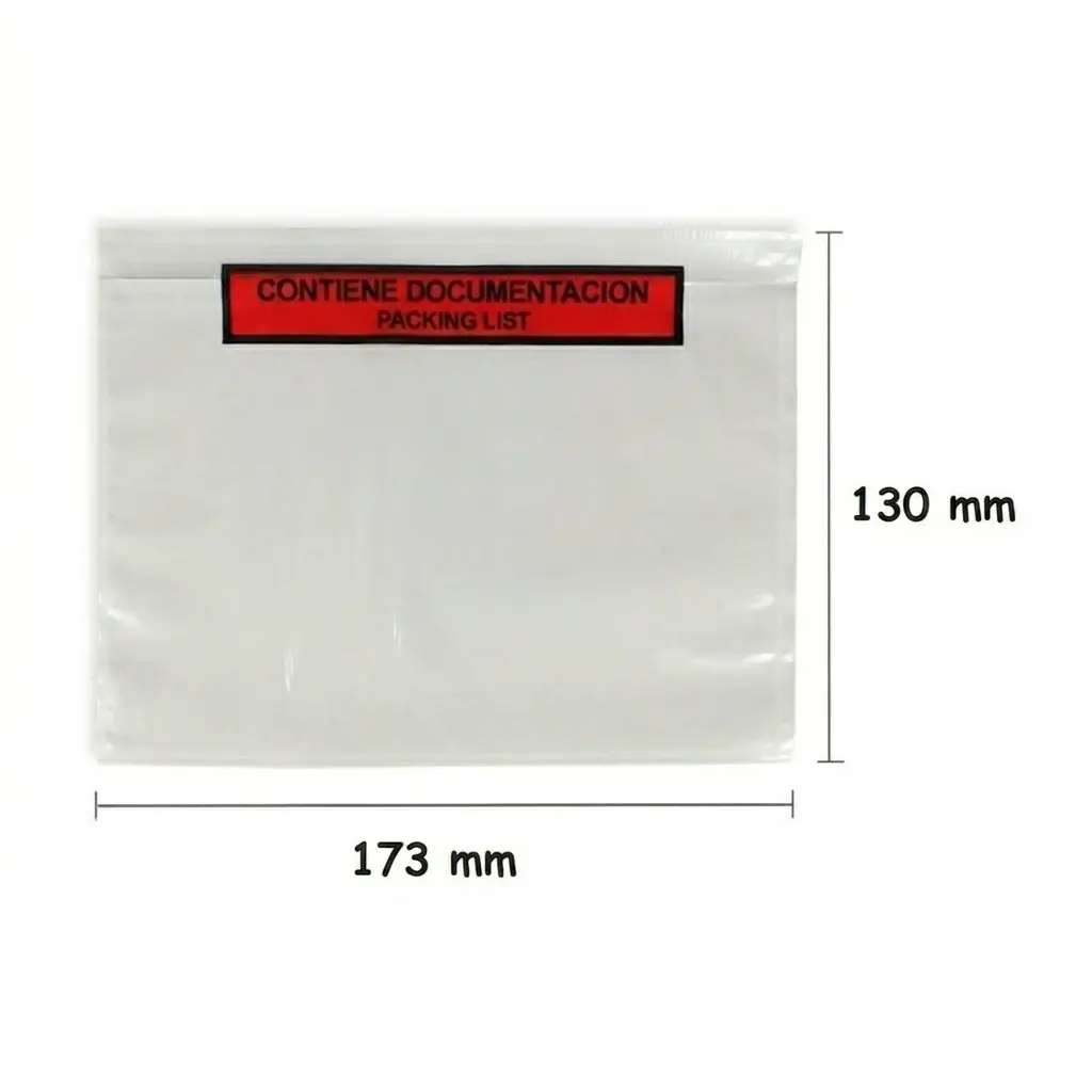 SOBRE ENVÍO PORTADOCUMENTOS 173x130 Pack 100u