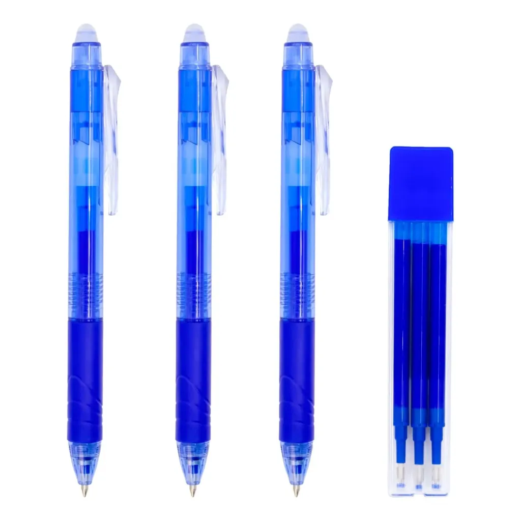 BOLÍGRAFO IGNETE BORRABLE AZUL BOLSA 3 BOLI AZUL +1 REC AZUL