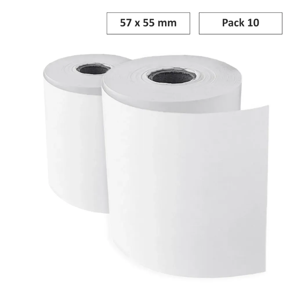 ROLLO PAPEL SUMADORA TÉRMICO 57x55mm
