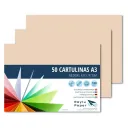 CARTULINA A3 RAYLU CREMA PAQUETE DE 50u