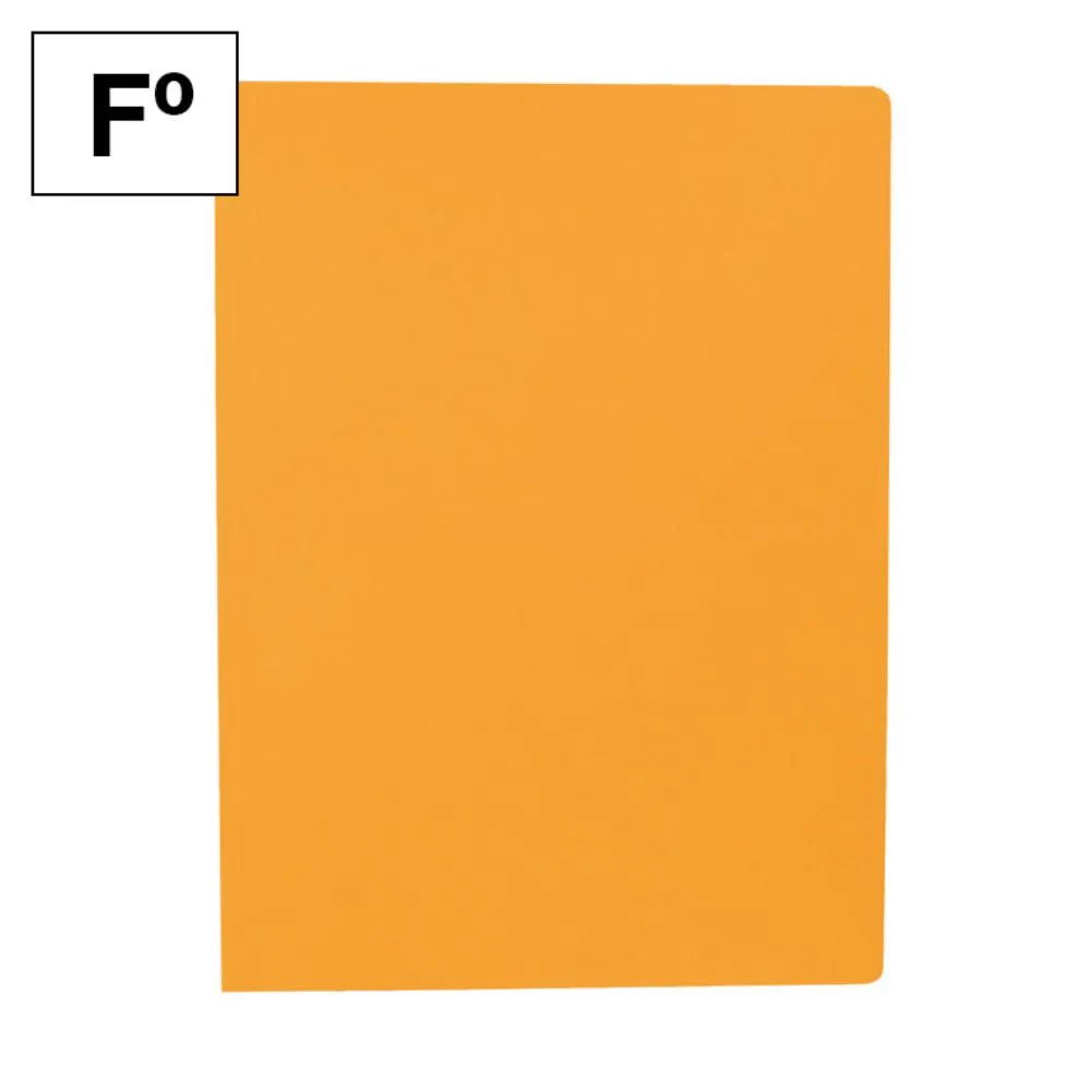 SUBCARPETA Folio NARANJA 180gr 50u