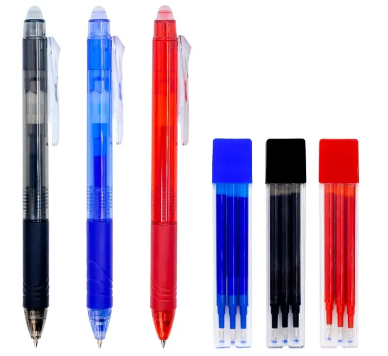 BOLÍGRAFO IGNETE BORRABLE BOLSA 3 COLORES + 3 RECAMBIO POR COLOR