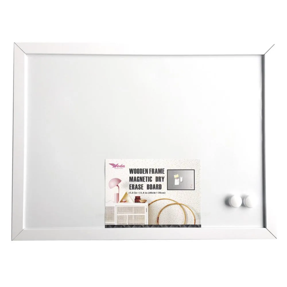 [220590] PIZARRA BLANCA MAGNÉTICA MARCO MADERA ECO 30x40cm