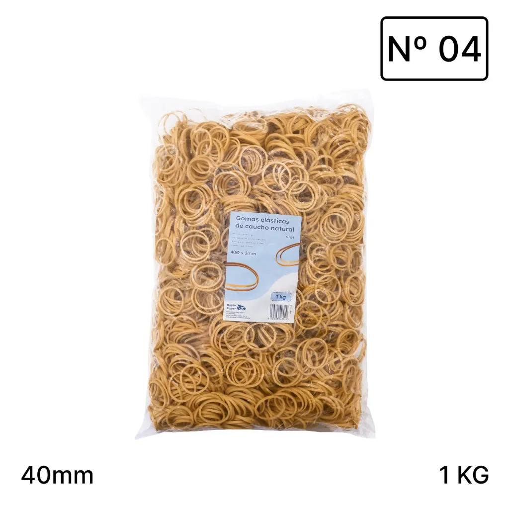 GOMAS ELÁSTICAS Ø40x2mm BOLSA 1Kg