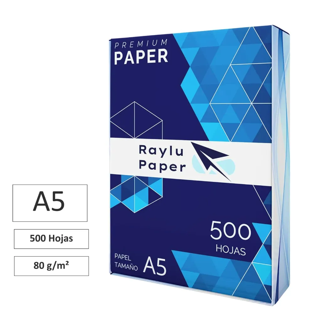 [002463] PAPEL BLANCO A5 RAYLU PREMIUM 80gr 500h