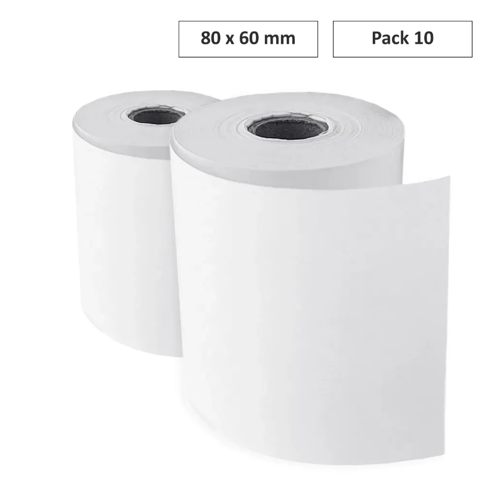 ROLLO PAPEL SUMADORA TÉRMICO 80x60mm