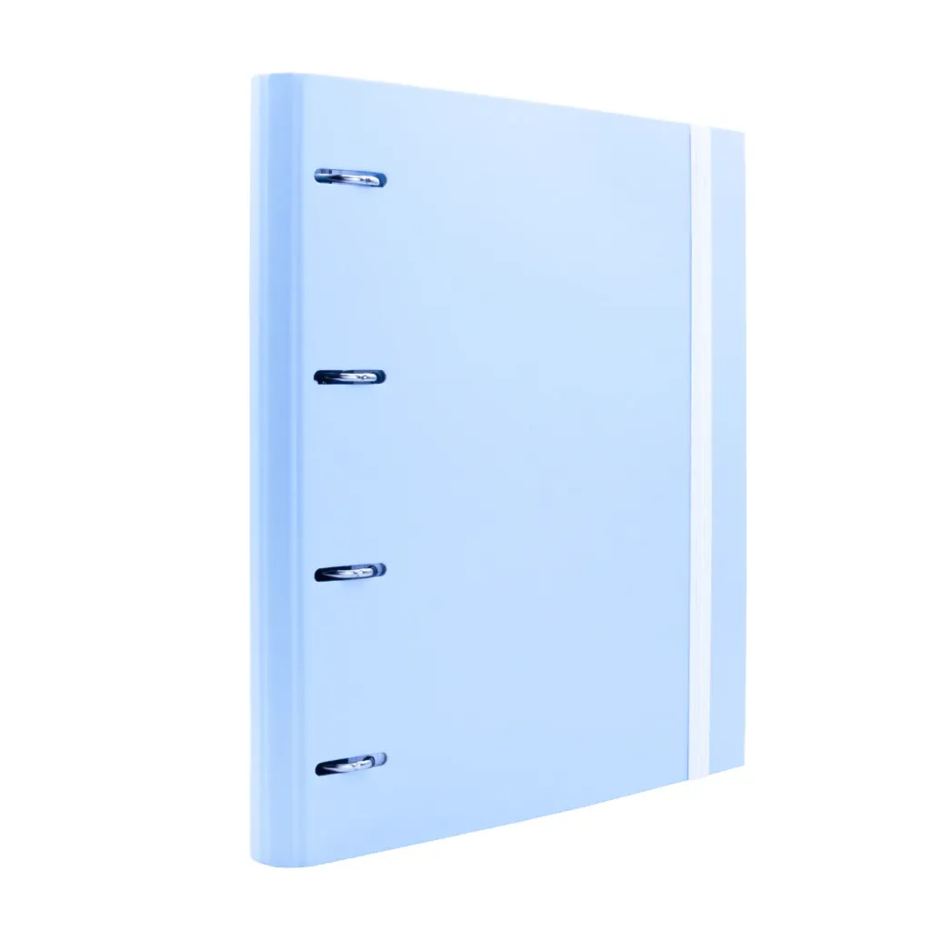 CARPEBLOCK 4 ANILLAS AZUL PASTEL