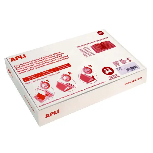 [513002] FORRALIBROS AJUSTABLE LOMO 29cm CAJA 100u
