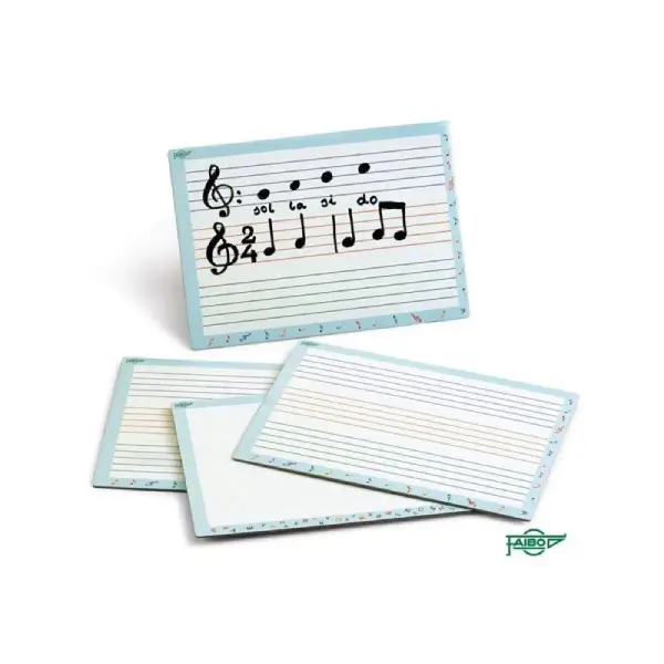 PIZARRA PENTAGRAMA/BLANCA INDIVIDUAL - EDUCACIÓN MUSICAL