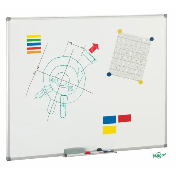 PIZARRA BLANCA MATE PARA PROYECCIÓN MAGNÉTICA 122x100