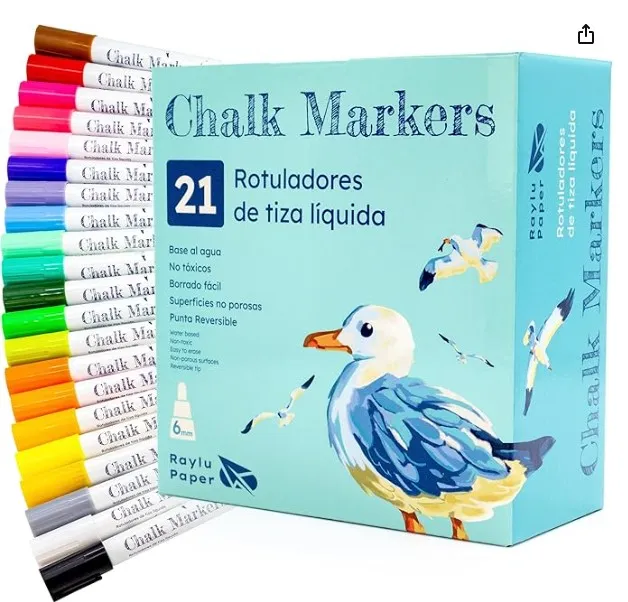 [704273] ROTULADOR TIZA LÍQUIDA 21 COLORES