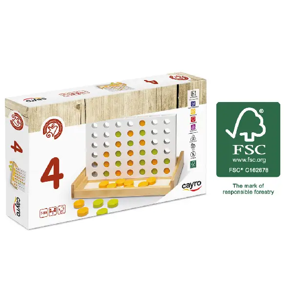 CUATRO EN RAYA - MADERA FSC