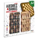 TABLERO AJEDREZ + DAMAS 40x40cm