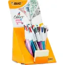 BOLÍGRAFO BIC 4 COLORES SHINE EXPOSITOR 20u