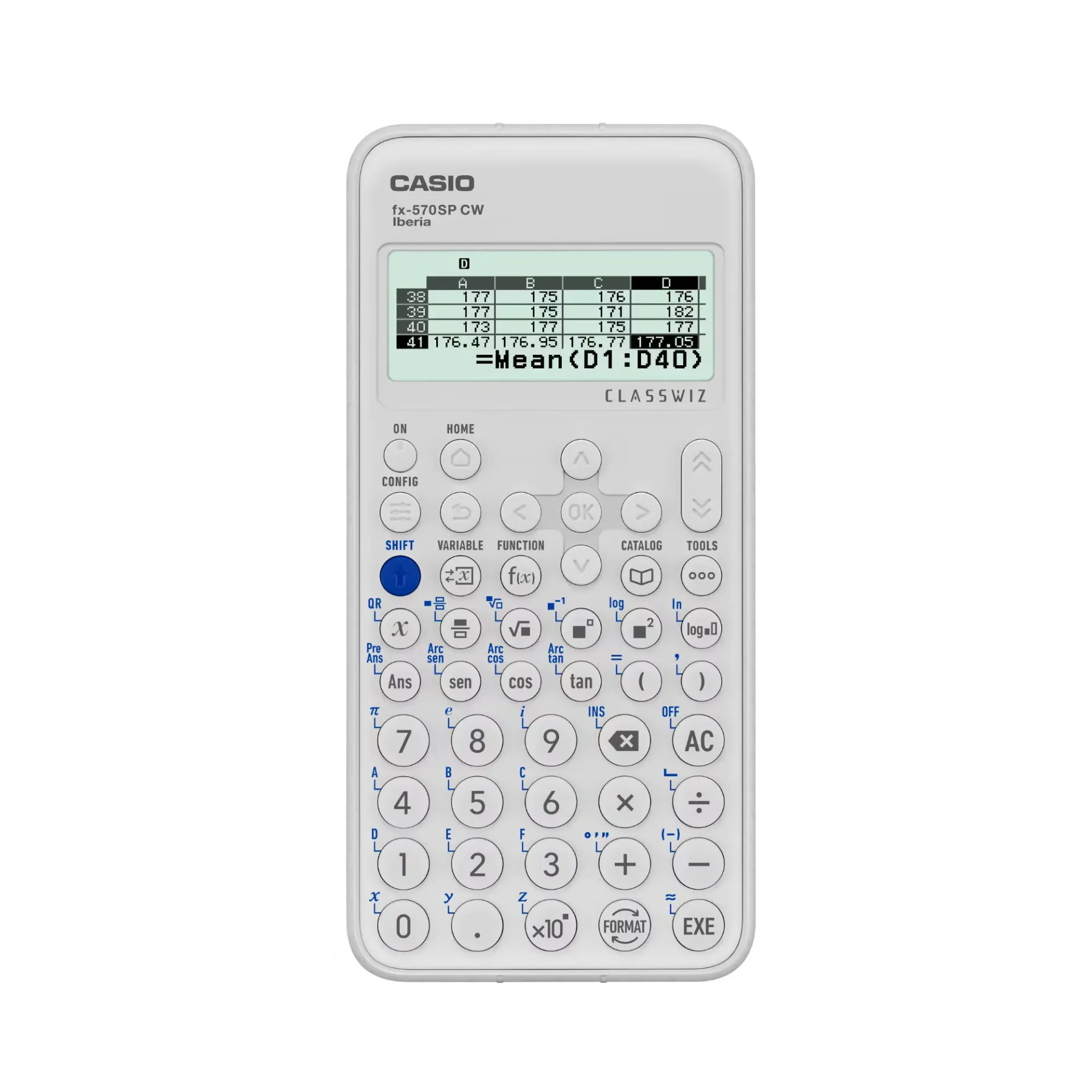 [248290] CALCULADORA CIENTÍFICA CASIO FX-570SP CW BLANCO