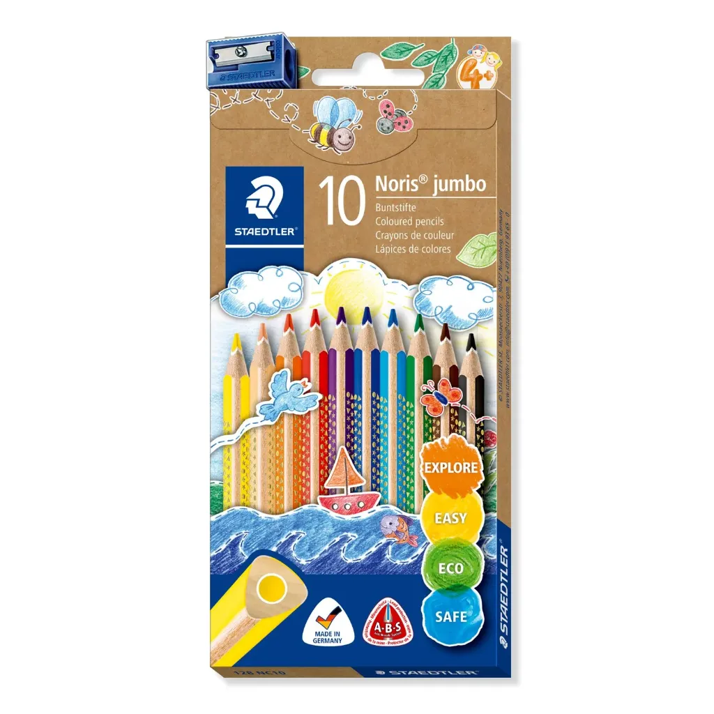 LÁPIZ COLOR TRIANGULAR JUMBO NORIS 128