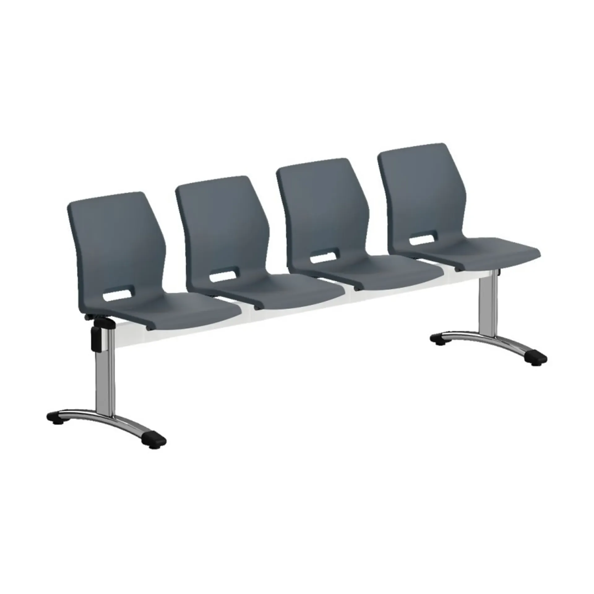 [DG10545] BANCADA SLIM 4 PLAZAS (Grafito)