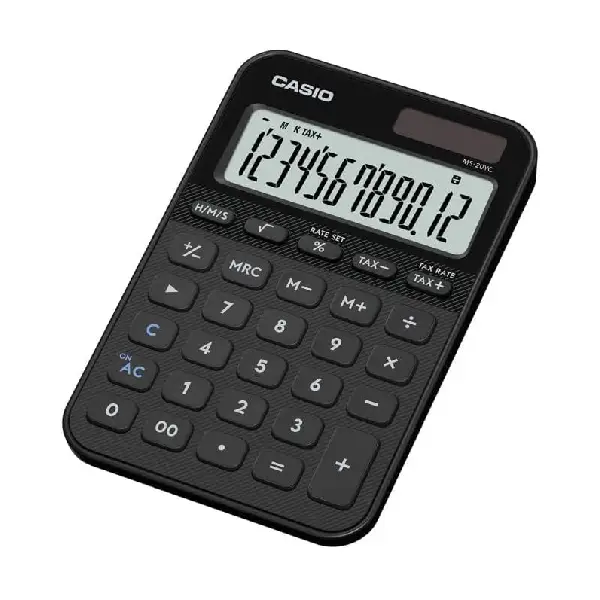 [247855] CALCULADORA CASIO MS-20UC NEGRO