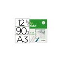 PAPEL VEGETAL BASIK A3 MINIPACK 12h