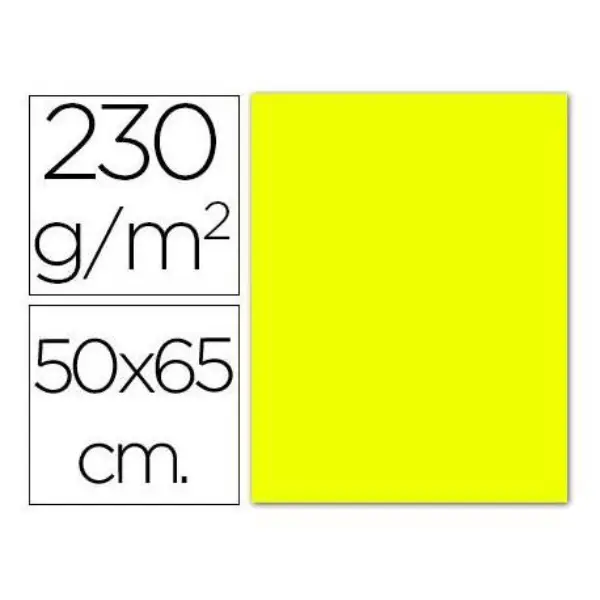 CARTULINA 50X65 FLUORESCENTE 250gr
