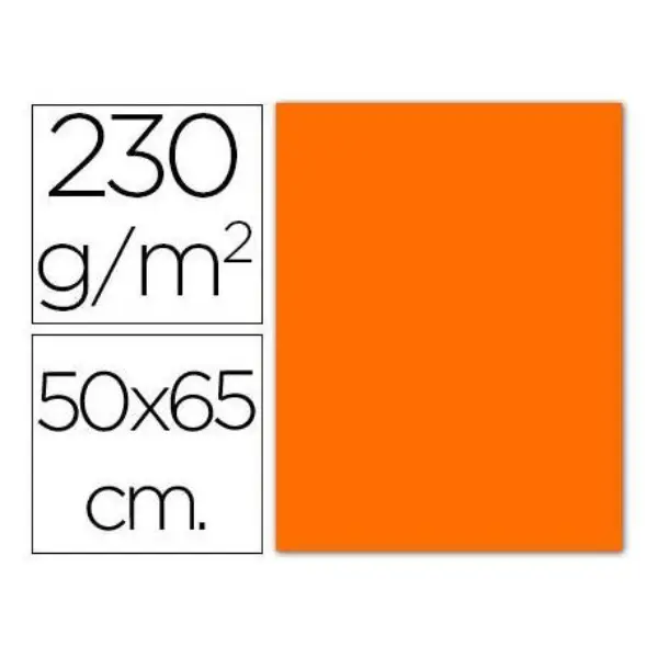 CARTULINA 50X65 FLUORESCENTE 250gr