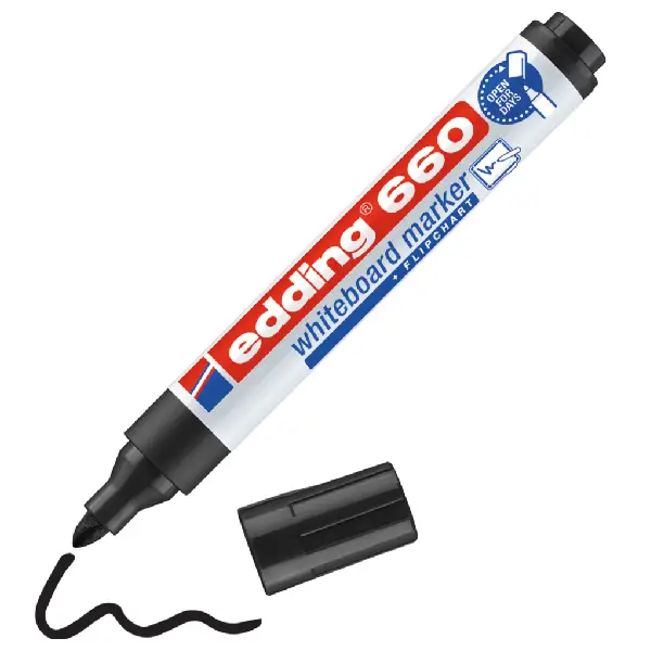 [118816] ROTULADOR DE PIZARRA BLANCA EDDING 660 (Negro)