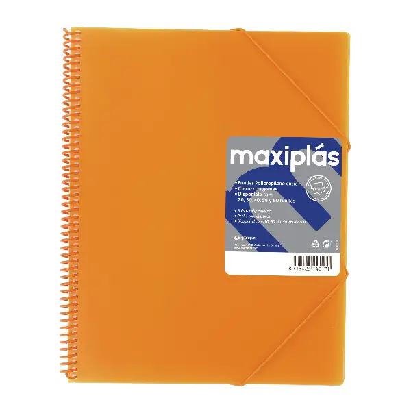 CARPETA ESPIRAL MAXIPLAS A4 20 FUNDAS