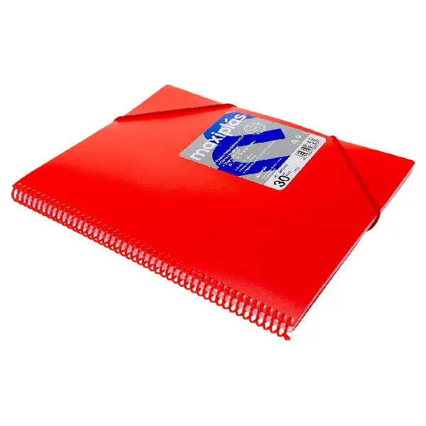 CARPETA ESPIRAL MAXIPLAS A4 30 FUNDAS