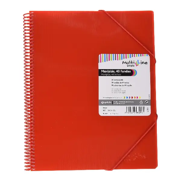 CARPETA ESPIRAL MAXIPLAS A4 40 FUNDAS