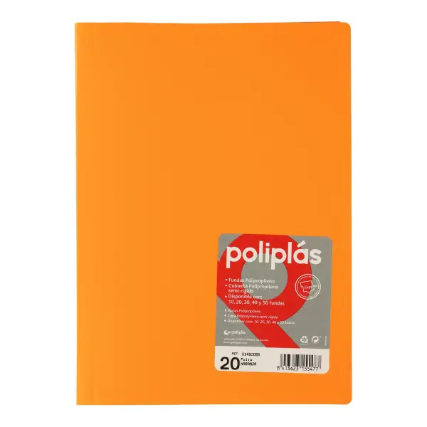 CARPETA POLIPLAS A4 20 FUNDAS
