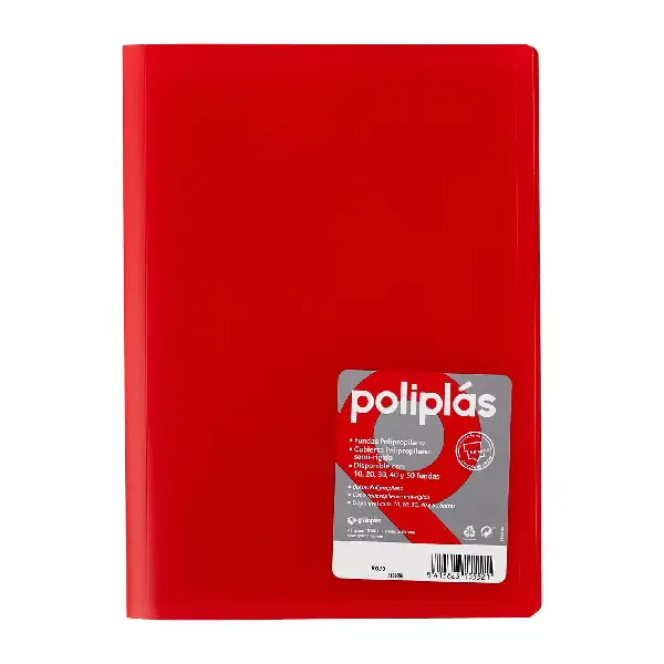 CARPETA POLIPLAS A4 30 FUNDAS