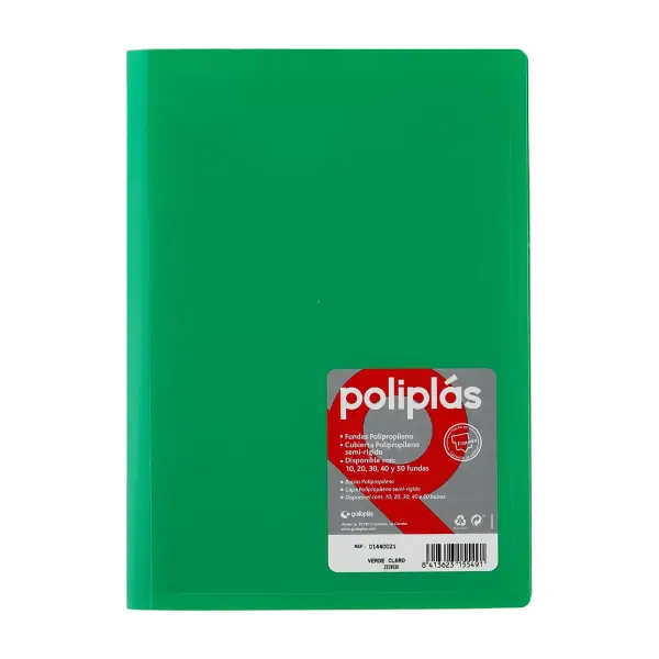 CARPETA POLIPLAS A4 40 FUNDAS