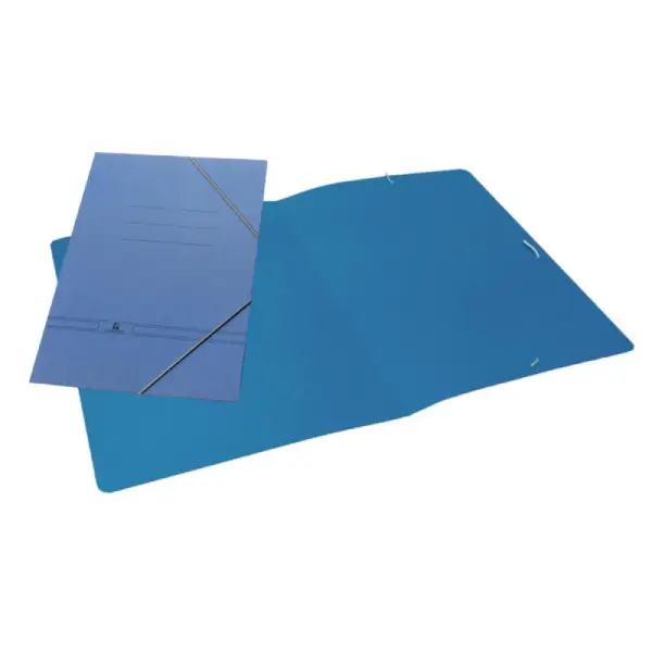 [180188] CARPETA CARTON AZUL Folio GOMAS SENCILLA
