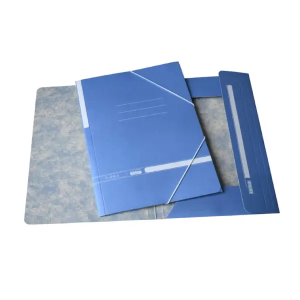 [180191] CARPETA CARTON AZUL Folio GOMAS Y SOLAPAS