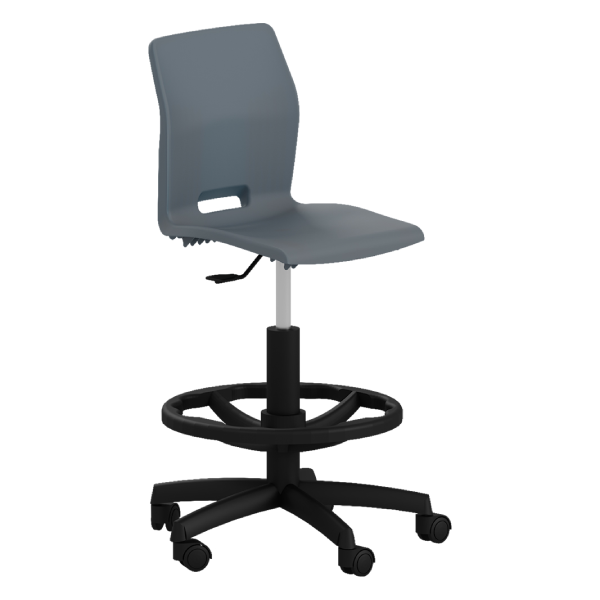 [DG10961] TABURETE ESCOLAR SLIM G (Grafito)