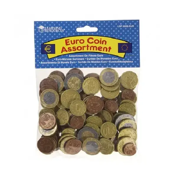 [74109] MONEDAS DE EURO PARA APRENDIZAJE 100u