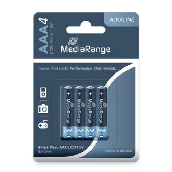 [220746] PILA ALCALINA MEDIARANGE LR03-AAA Pack 4u