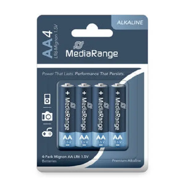 PILA ALCALINA MEDIARANGE LR06-AA Pack 4u