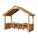 REFUGIO DE MADERA PARA AULA Y APRENDIZAJE EXTERIOR