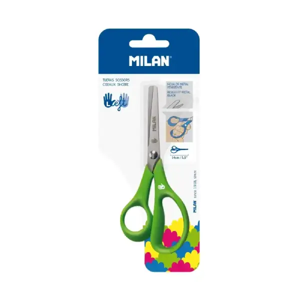 [825374] TIJERA ESCOLAR MILAN ZURDOS