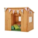CABAÑA DE MADERA INFANTIL COMPACTA PARA EXTERIOR