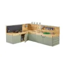 COCINA EXTERIOR MODULAR EN ESQUINA